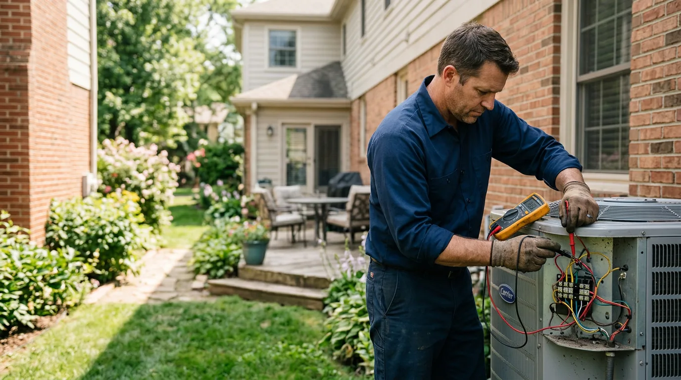 HVAC technician working near Newton, WI